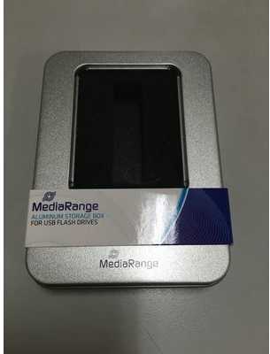 MediaRange MediaRange Aliuminio- Box Aufbewahrung von USB Sidabras