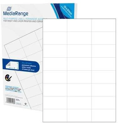 MediaRange Etykiety balta 70x37mm 1200 vnt (MRINK149)