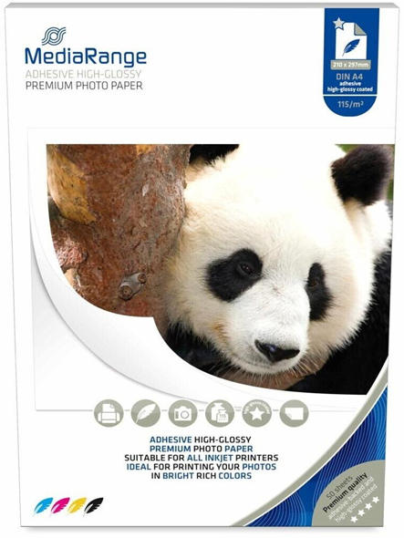 MediaRange MediaRange kleb Fotopapier hochglän. 210x297mm 115g 50 Blatt