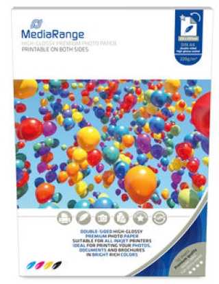MediaRange MediaRange Fotopapier hochglänzend 210x297mm 220g 50 Blatt