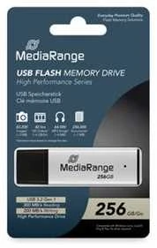 MediaRange USB-Stick USB 3.0 didelio našumo 256GB aliuminio