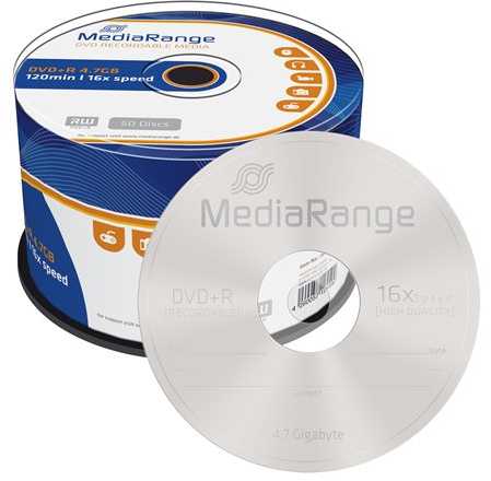 MediaRange DVD-R 4.7 GB 16x 50 vnt (MR445)