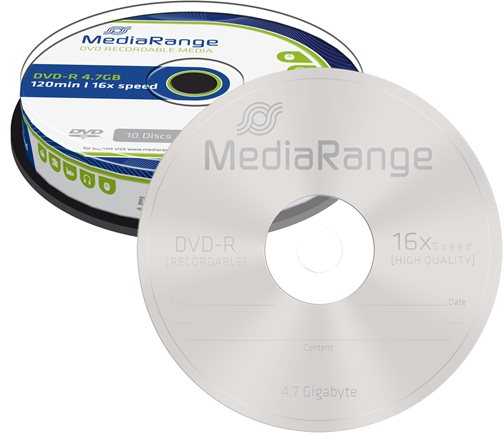 MediaRange DVD-R 4.7 GB 16x 10 vnt (MR452)