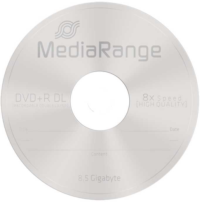 MediaRange DVD+R DL 8.5 GB 8x 10 vnt (MR466)