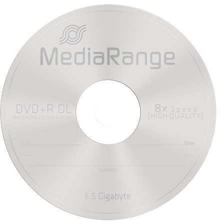 MediaRange DVD-R DL 8.5 GB 8x 25 vnt (MR469)