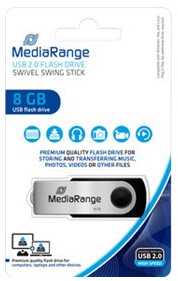 STICK 8GB USB 2.0 MediaRange swing Blister