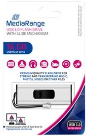 STICK 16GB USB 3.2 MEDIARANGE MR915 USB Type-A Micro-USB Dia - Juodas - Sidabrinė