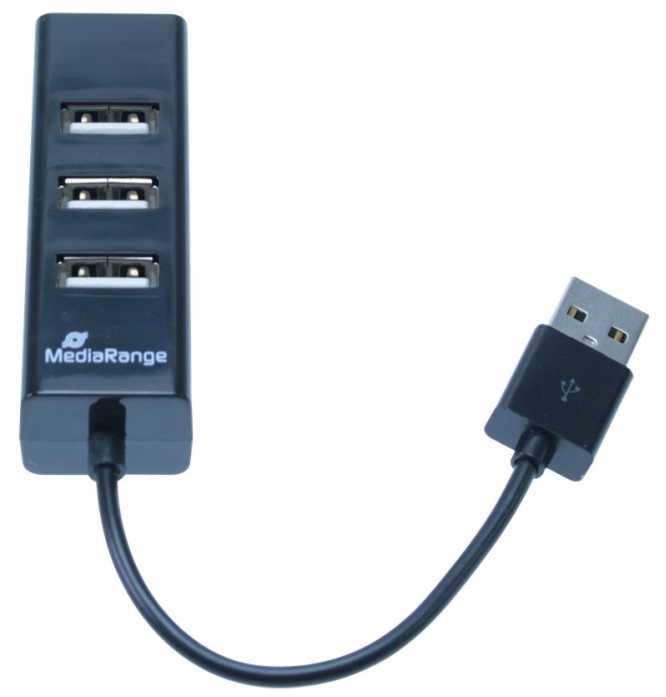 USB šakotuvas „MediaRange“ 3x USB-A 2.0 (MRCS502)