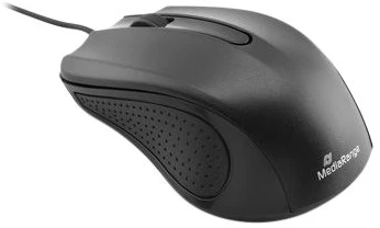 Optinė pelė su USB jungtimi Juodas/3-BUTTON MROS210 MEDIARANGE