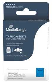 MediaRange MediaRange Schriftbandka. Brother TZ-531/TZe-531 12mm,8m sw