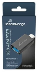Adapteris USB MediaRange MRCS216 USB-A - USB-C Juodas (MRCS216)