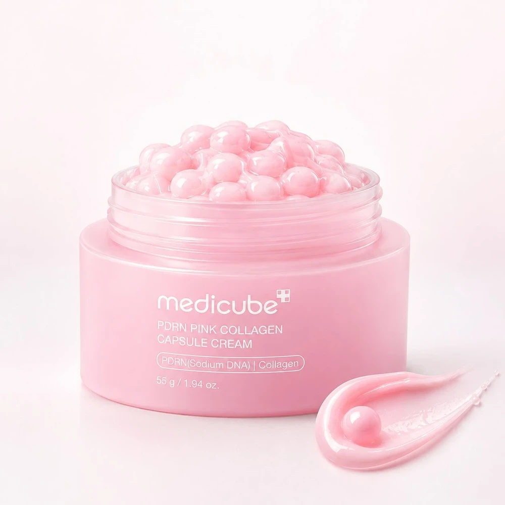 Medicube PDRN Pink Capsule Cream regeneruojantis veido kremas, 55 g