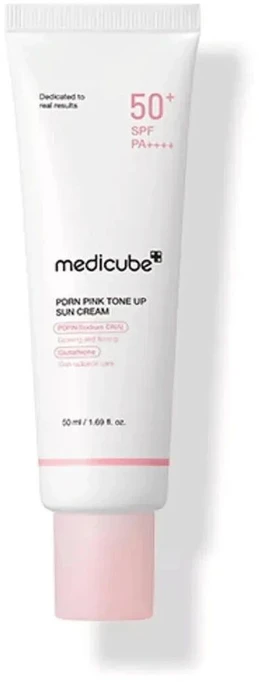Medicube Pdrn Rožinė Tone Up Sun Kreminis veido kremas nuo saulės 50ml