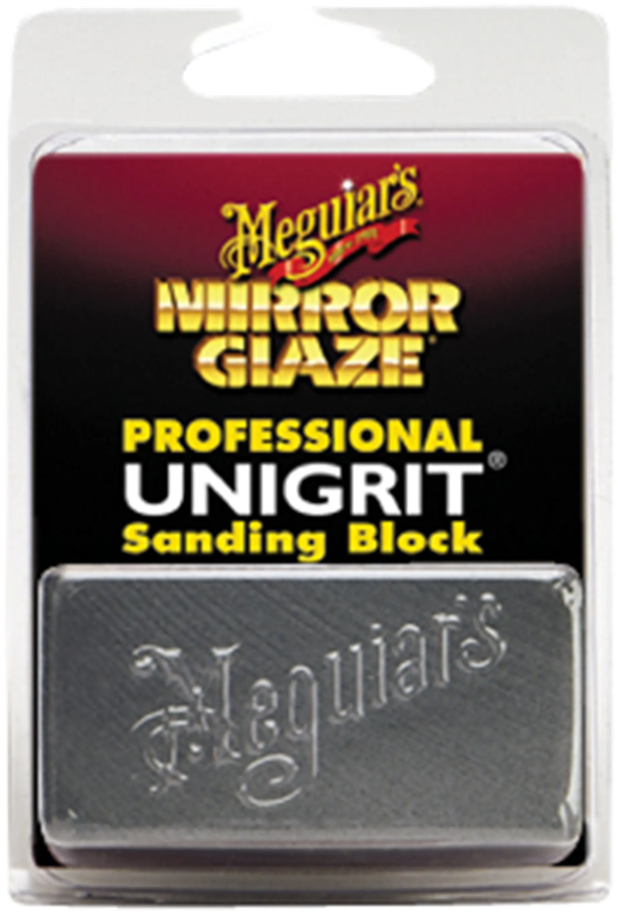 Meguiars K1000 Mirror Glaze Unigrit šlifavimo blokas, skirtas pašalinti dažų defektus, įdubimus (1000 grūdų) (6x3x2cm) (JAV)
