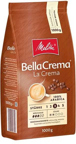 Melitta BellaCrema La Crema kavos pupelės - 1000 g.