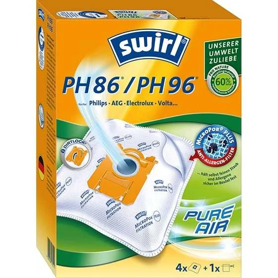 SWIRL PH86/PH99 Dulkių siurblio maišeliai 4vnt ir filtras X897090