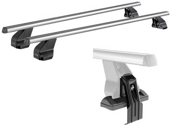 Menabo Omega aliuminio stogo bagažinės komplektas M KIT01G