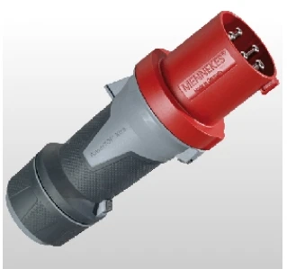 Mennekes nešiojamas kištukas PowerTOP Xtra 63A 5P 6h 400V raudonas IP44 13112 (MEN13112)