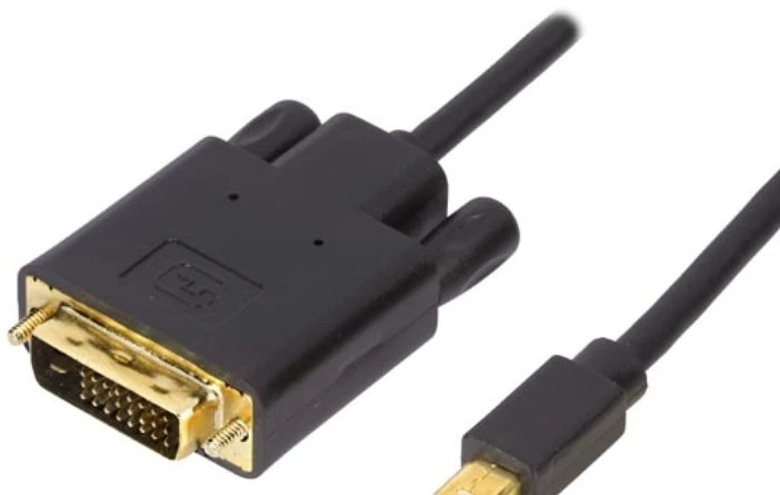 Mercodan 932509, 5 m, DVI, Mini DisplayPort, Kištukas, Kištukas, Auksinis