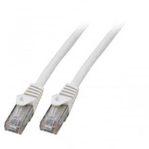 Mercodan Patch kabelis Cat.6 UTP 7.5m HF baltas