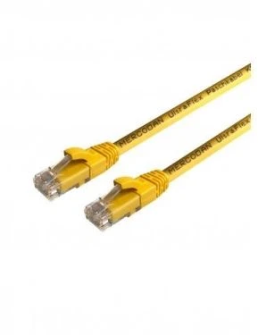 Mercodan „UltraFlex“ jungiamasis kabelis KAT6 UTP, 0,5 m, geltonas, LSZH