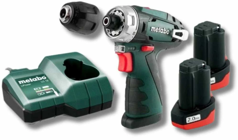 Metabo Akumuliatorinis suktuvas/gręžtuvas PowerMaxx BS Basic 2x2,0Ah, CT