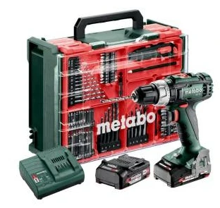 Metabo SB 18 rinkinys, pistoletinis grąžtas, be rakto, įvairiaspalvis, 1 cm, 1600 sūkių per min., 2 cm
