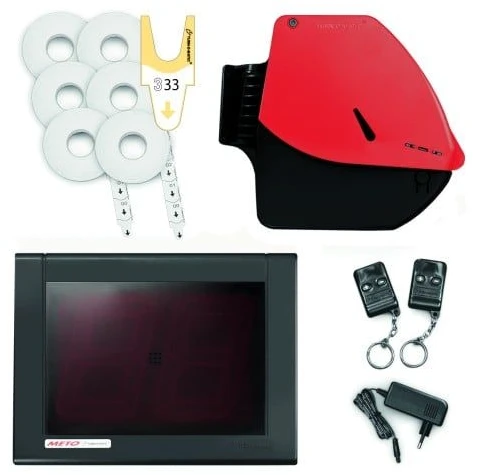 METO Turn-O-Matic Classic eilių valdymo sistema, pradinis rinkinys su ekranu