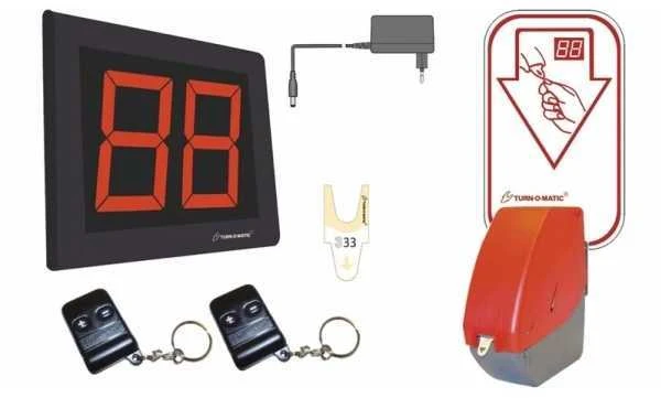 METO Turn-O-Matic Classic eilių valdymo sistema, pradinis rinkinys su ekranu