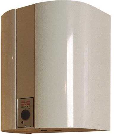 METRO THERM elektrinis vandens šildytuvas 15 l. 3,6 kW/400 V. Prijungimas vamzdynu. A x P x G 450 x 390 x 300 mm.