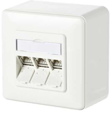 METZ CONNECT C6Amodul 3 port 180° modulis AP, grynai baltas
