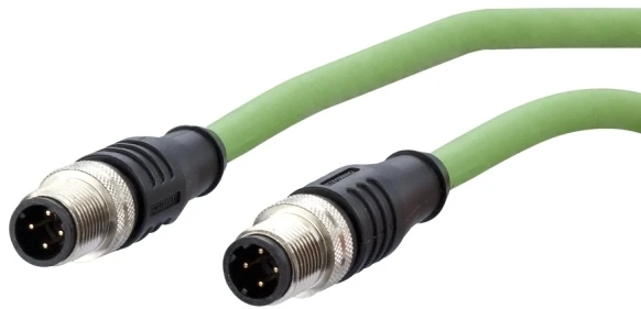 Btr Netcom Metz Kabelis połączeniowy CONNECT M12 męski-M12 męski, 4-biegunowy kodowany D, 5 m