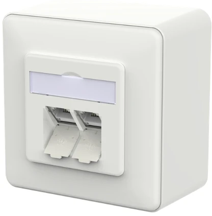 Schneider Electric METZ CONNECT Lizdas przyłączeniowe E-DAT C6A LSA++ 2 Port AP balta (130E380027-I)