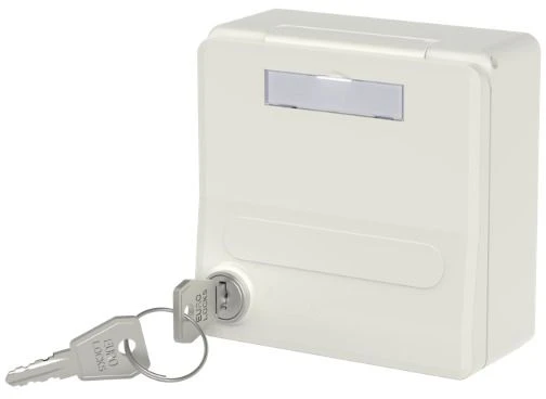 METZ CONNECT IP44 SG UP korpusas Keystone be modulių, gryna balta