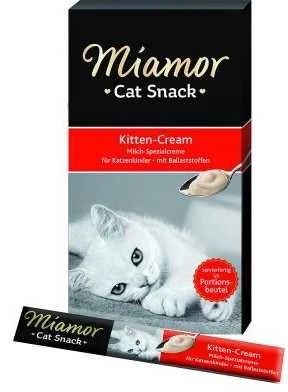 CREAM MIAMOR Cat Kreminis Junior - skanėstai katėms - 6 x 15g