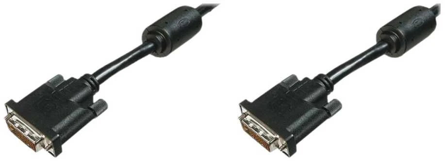 Goobay 2m DVI-D FullHD kabelis Dual Link, juodas