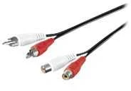 MicroConnect kabelis RCA (Cinch) x2 - RCA (Cinch) x2 5m juodas (AUDCH5)