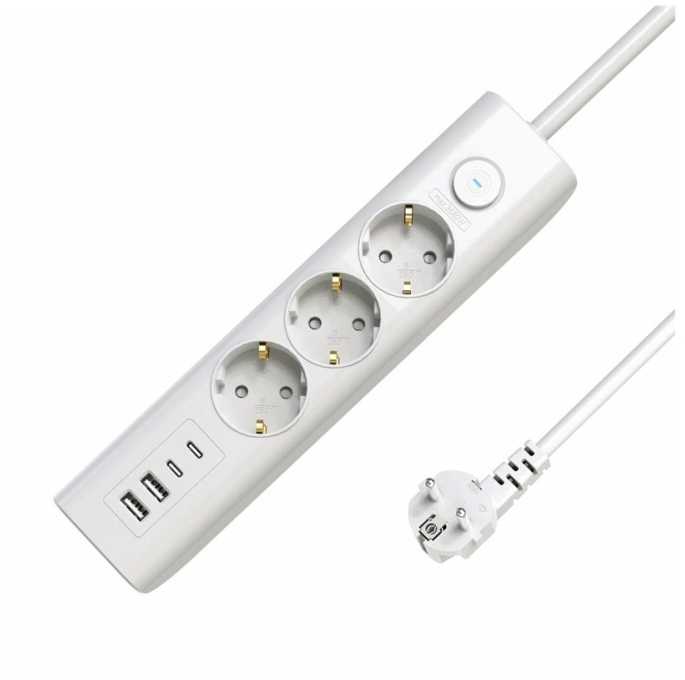 Listwa zasilająca MicroConnect 3-way USB Schuko Power Strip