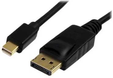 Mini DisplayPort į DisplayPort kabelis su paauksuotomis jungtimis