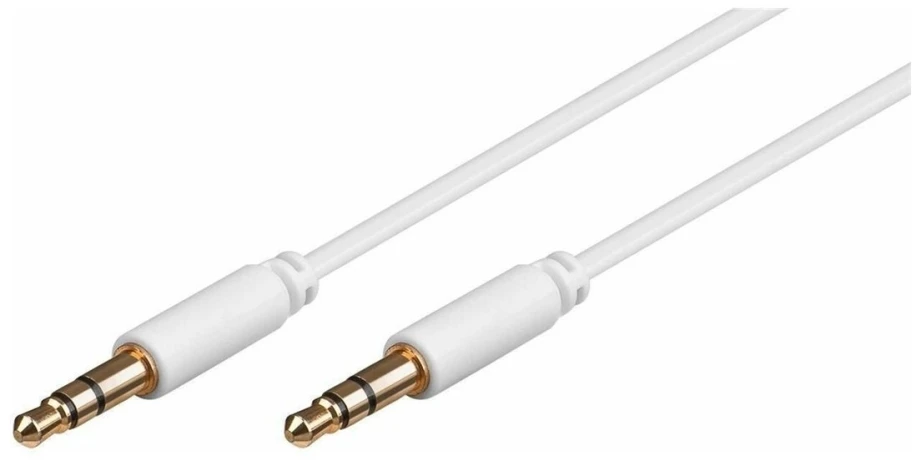 „Kabelis MicroConnect“ lizdas 3,5 mm – lizdas 3,5 mm, 3 m balta (AUDLL3W)