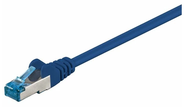 Goobay Kabelis LAN Patchcord CAT 6A S/FTP Mėlyna 1,5m