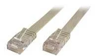 MicroConnect RJ-45 / RJ-45 kat.6 0,5 m Baltas (V-UTP6005W-FLAT)