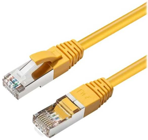 MicroConnect CAT6A S/FTP 0,5m Geltona LSZH