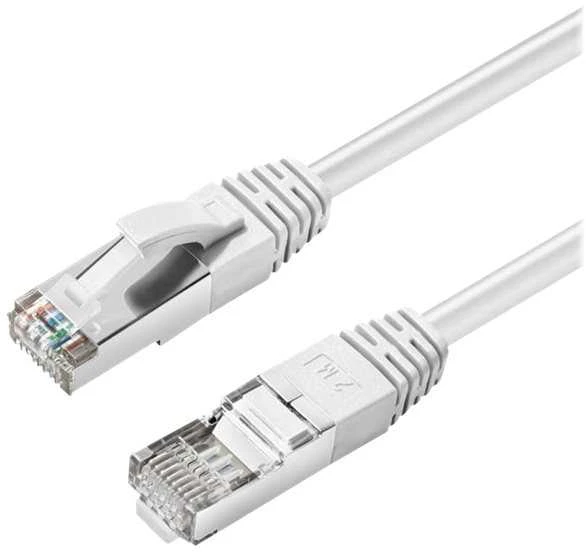 MicroConnect CAT6A S/FTP 1m Baltas LSZH