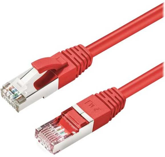 MicroConnect CAT6A S/FTP 2m Raudona LSZH
