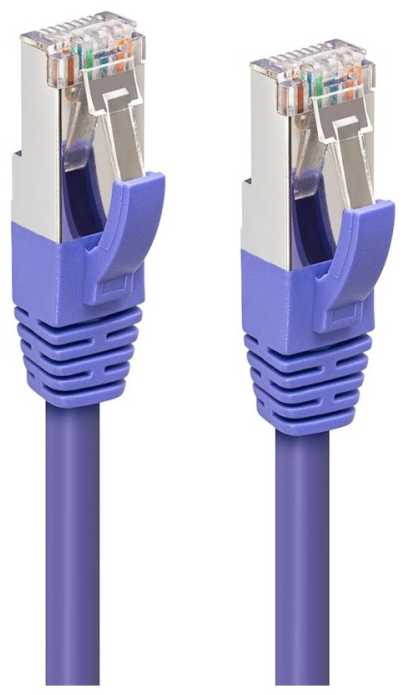 MicroConnect CAT6A S/FTP 30m Violetinė LSZH