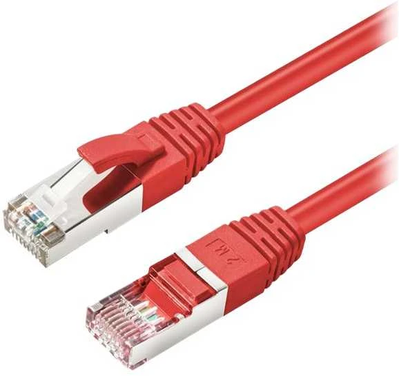 MicroConnect CAT6A S/FTP 3m Raudona LSZH
