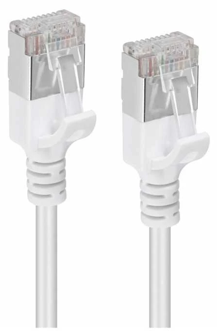 „Microconnect V-FTP6A005W-SLIM“, 0,5 m, Cat6a, U/FTP (STP), RJ-45, RJ-45, baltas