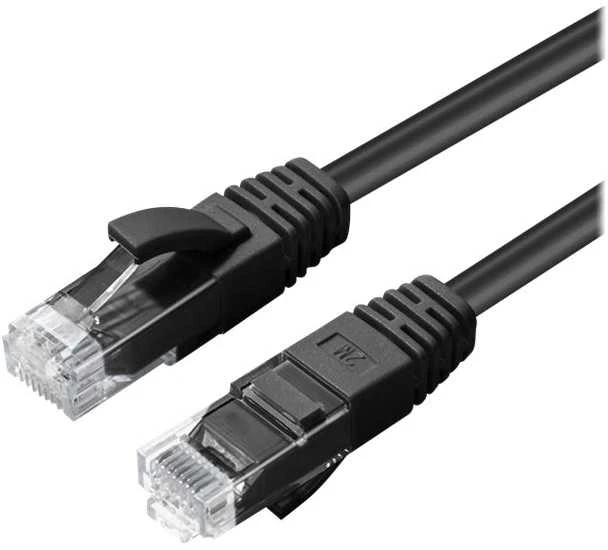 MicroConnect CAT6A UTP 1m Juodas LSZH