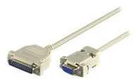 „MicroConnect DB-9“ – DB-25, 3m, „Pilka“ (IBM029)
